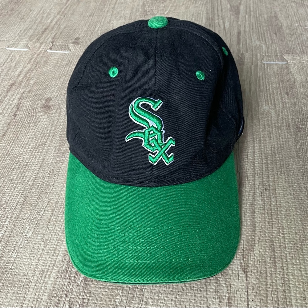 Chicago White Sox Hat Miller Lite Promo Black/Green Adjustable Strap Kick10